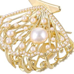Piper K Gold Sea Shell Hairclip
